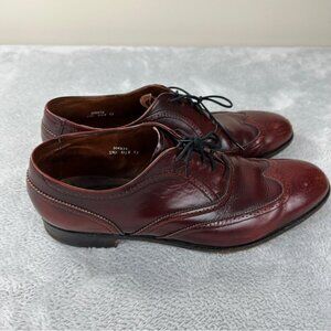 Barker Size 13 Men's Dark Red Leather Oxford Derby Shoes Loafers Moccasin